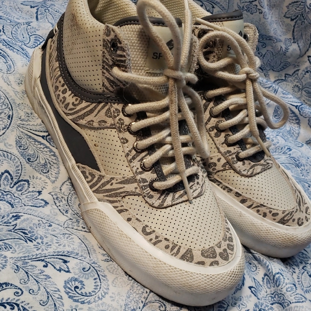 Sperry White and Gray Women's Sneakers